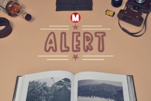 Alert Typeface: The Bold Font for Handmade Product Labels