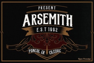 Arsemith: The Modern Vintage Typeface for Creative Makers