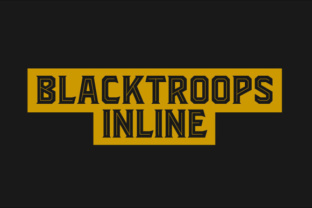 Blacktroops Inline: The Premium Display Font for Makers