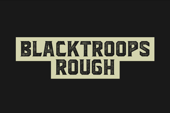 Blacktroops Rough: The Grunge Distressed Display Font for Handmade Brands