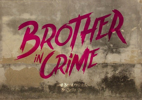 Brother in Crime: The Raw Display Font for Bold Web Design