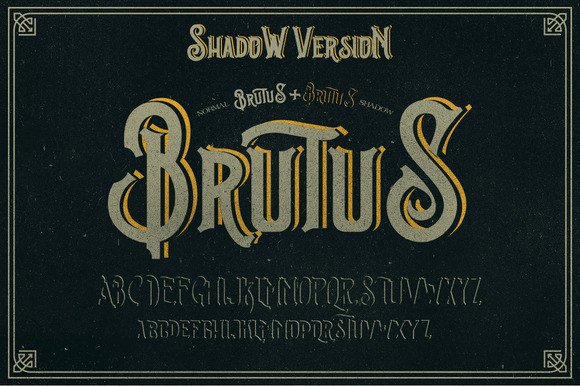 Brutus: A Vintage Victorian Display Font for Bold Branding