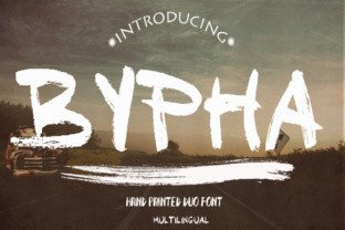 Bypha: The Tough Display Typeface with Swashes