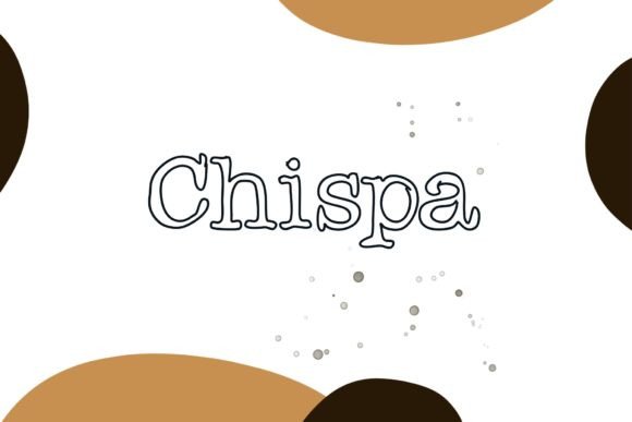 Chispa: The Handmade Outlined Typeface for Creative Crafts