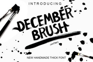 December Brush Typeface for Personalized Editorial Design