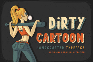 Dirty Cartoon: A Playful Display Font for Creative Projects