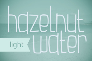 Hazelnut Water Light: A Playful Typeface for Modern Branding