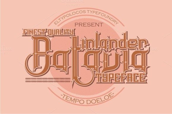 Inlander Batavia: The Ultimate Display Font for Vintage Branding