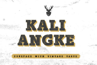 Kali Angke: A Vintage Display Typeface for Bold Branding