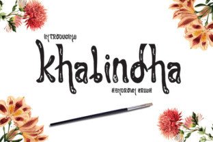 Khalindha: A Hand-Drawn Display Font for Modern Web Design