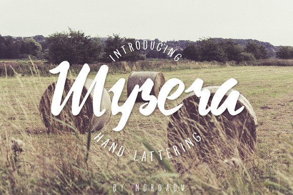 Mysera: A Handmade Brush Typeface for Editorial Design