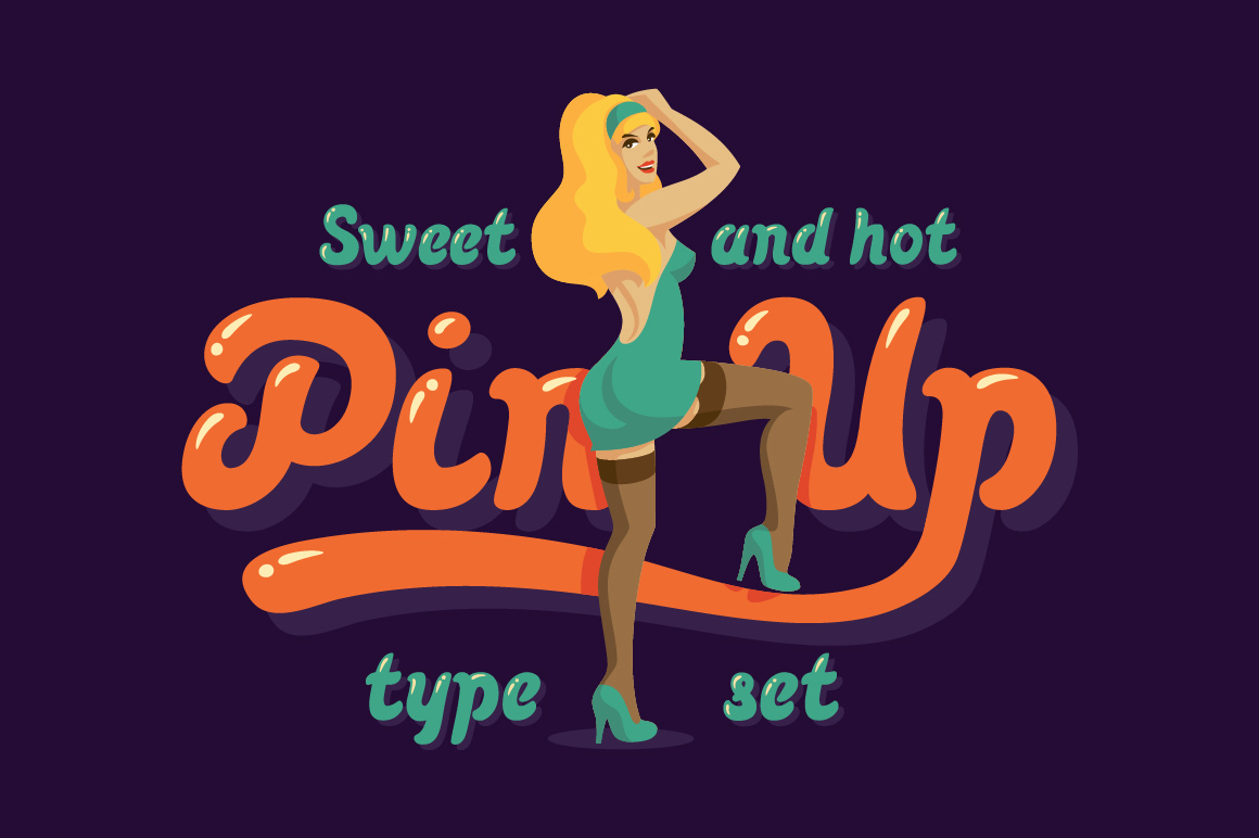 Pin-up: The Sweet and Hot Typeface for Bold Brand Identity