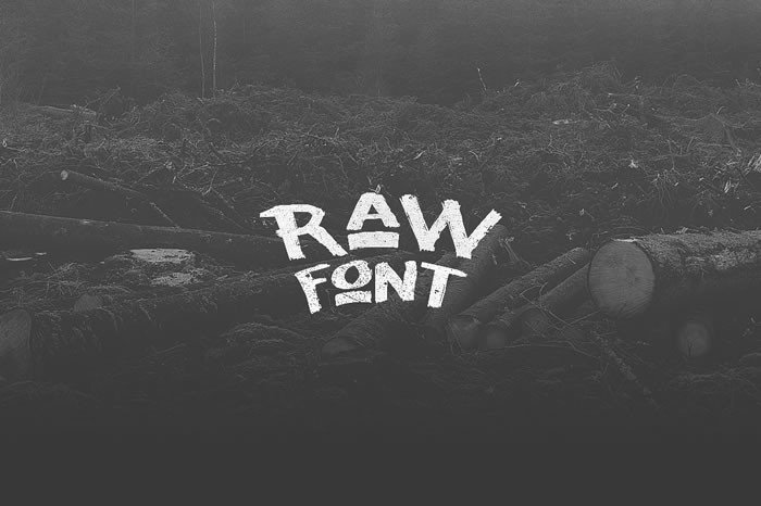 Raw Typeface: A Tough Handmade Font for Editorial Design
