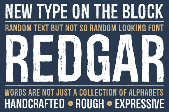 Redgar: The Premium Display Typeface for Campaign Headlines