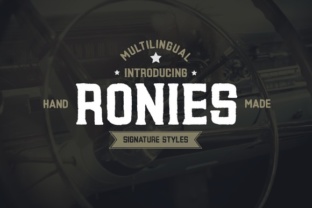 Ronies: The Vintage Display Typeface for Campaigns That Stand Out