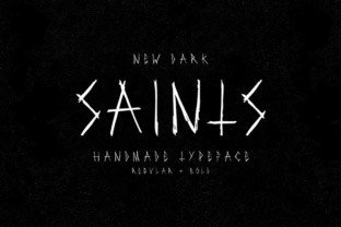 Saints Display Font for Bold Branding and Dark Designs