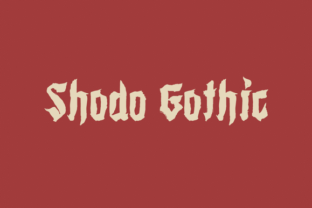 Shodo Gothic: A Unique Typeface for Modern Editorial Design