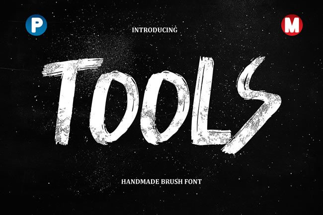 Tools Typeface: The Perfect Handmade Brush Font for Creative Brands