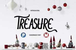Treasure Typeface for Handmade Labels and Shop Branding
