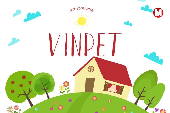 Vinpet: The Fresh Display Typeface for Modern Campaigns