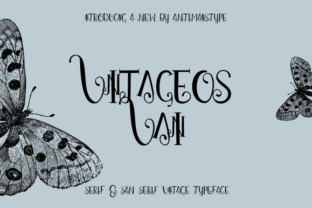 Vintageos Vain: A Vintage Style Typeface for Modern Editorial Design