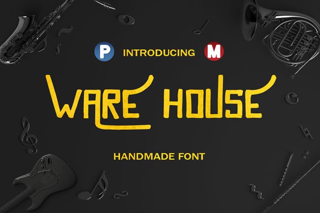 Ware House Typeface: A Playful Display Font for Modern Web Design